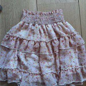 Altard State Floral Ruffled Skirt